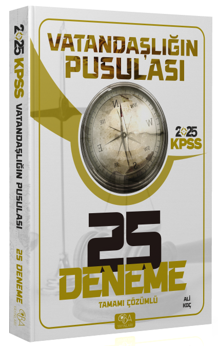 SÜPER FİYAT - CBA Yayınları 2025 KPSS Vatandaşlık Vatandaşlığın Pusulası 25 Deneme Çözümlü - Ali Koç CBA Yayınları