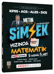 İndeks Akademi 2027 KPSS MEB-AGS ALES DGS Şimşek Hızında Matematik Tekrar Föyü Youtube Video Çözümlü - Metin Şimşek İndeks Akademi Yayıncılık