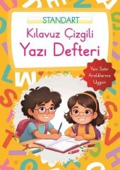 Kılavuz Çizgili Yazı Defteri Büyük Boy Turuncu Parıltı Yayınları