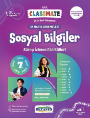 Okyanus 7. Sınıf Sosyal Bilgiler Classmate 36 Hafta Denemeleri Çözümlü Okyanus Yayınları