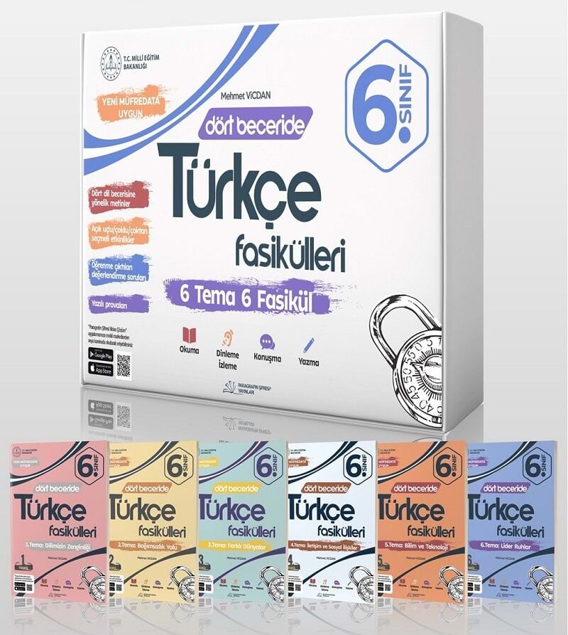 Paragrafın Şifresi 6. Sınıf Dört Beceride Türkçe Fasikülleri Paragrafın Şifresi Yayınları