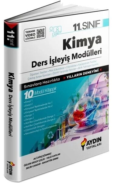 Aydın 11. Sınıf Kimya Maarif Modeli Ders İşleyiş Modülleri Aydın Yayınları