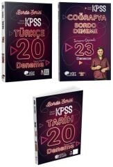 Eğit Akademi 2026 KPSS Türkçe + Tarih + Coğrafya Bordo 63 Deneme 3 lü Set Eğit Akademi