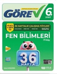Nitelik 6. Sınıf Fen Bilimleri Görev 36 Haftalık Çalışma Föyleri Nitelik Yayınları