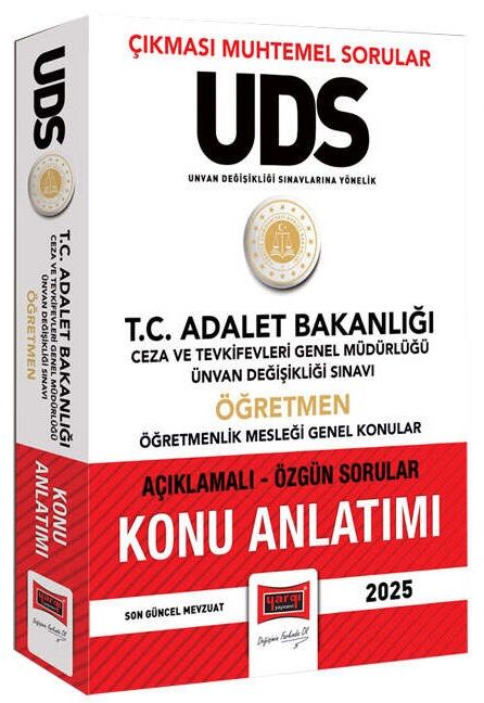 Yargı 2025 UDS GYS Adalet Bakanlığı Ceza ve Tevkifevleri Öğretmen Konu Anlatımı Unvan Değişikliği Görevde Yükselme Yargı Yayınları