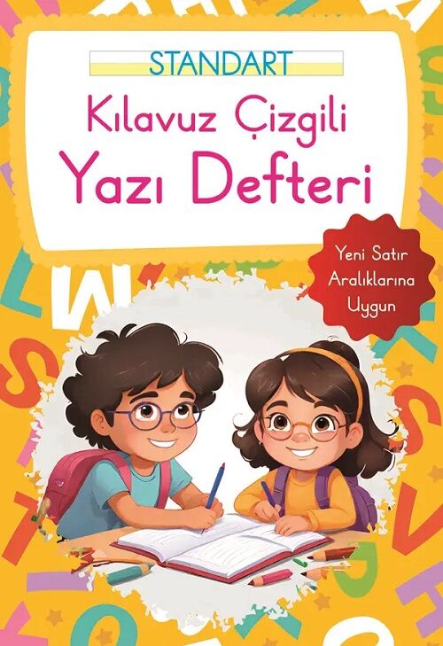 Kılavuz Çizgili Yazı Defteri Küçük Boy Turuncu Parıltı Yayınları