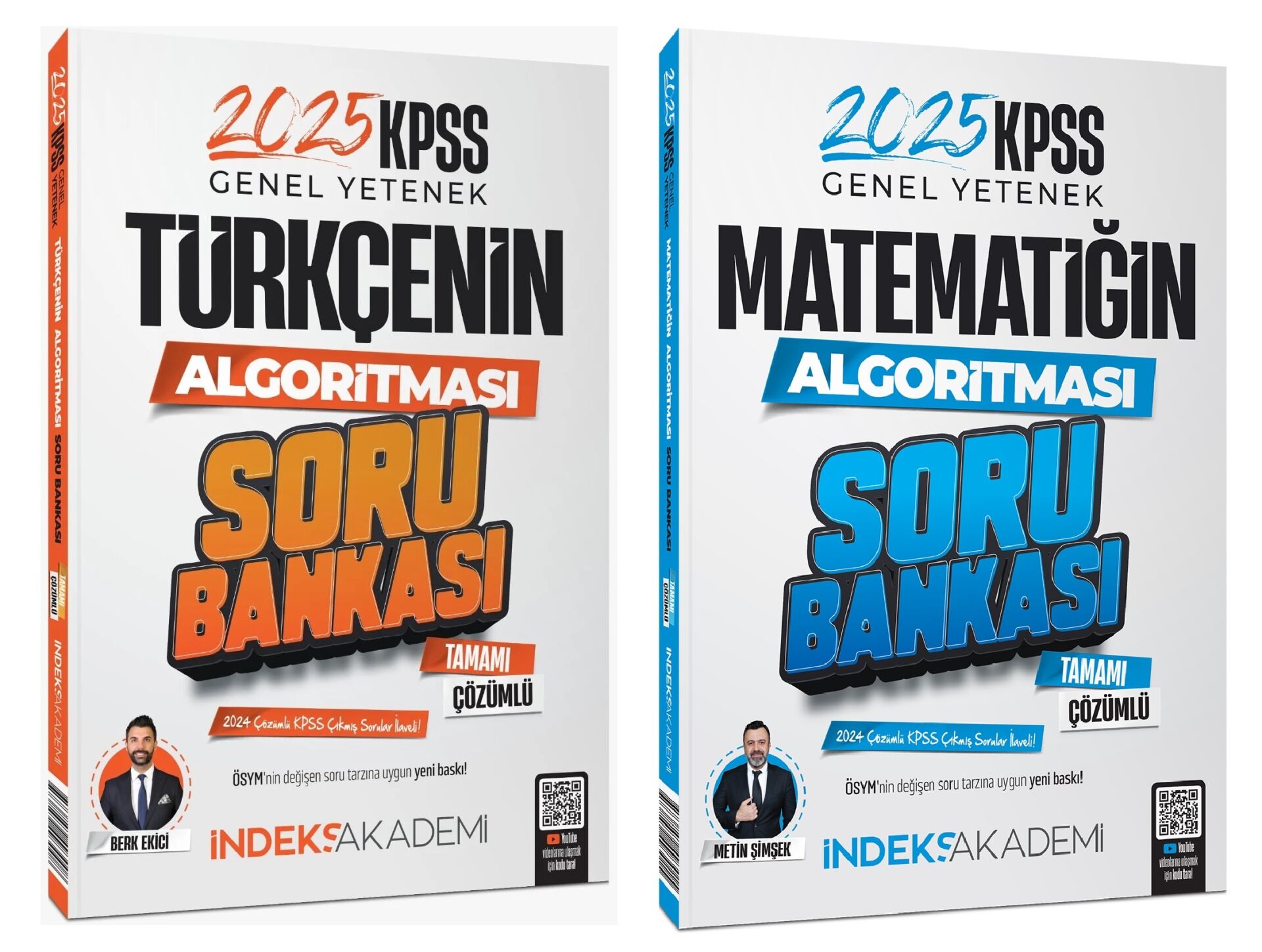 SÜPER FİYAT - İndeks Akademi 2025 KPSS Türkçe+Matematik Algoritması Soru Bankası 2 li Set İndeks Akademi Yayıncılık