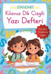 Kılavuz Dik Çizgili Yazı Defteri Küçük Boy Mavi Parıltı Yayınları