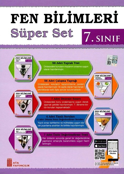 Ata Yayıncılık 7. Sınıf Fen Bilimleri Süper Set Ata Yayıncılık