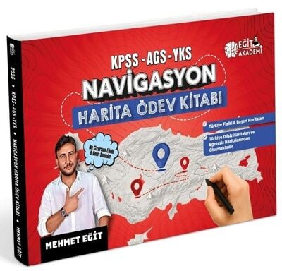 Eğit Akademi 2026 KPSS MEB-AGS TYT AYT Coğrafya NAVİGASYON Harita Ödev Kitabı - Mehmet Eğit Eğit Akademi