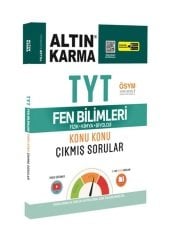 Altın Karma YKS TYT Fen Bilimleri Fizik-Kimya-Biyoloji Konu Konu Çıkmış Sorular Video Çözümlü Altın Karma Yayınları