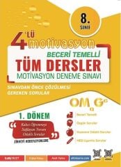 Omage 8. Sınıf Tüm Dersler 1. Dönem Motivasyon 4 lü Kamp Denemesi Omage Yayınları