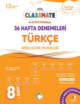 Okyanus 8. Sınıf Türkçe Classmate 36 Hafta Denemeleri Çözümlü Okyanus Yayınları
