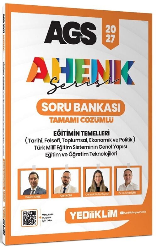 Yediiklim 2027 MEB-AGS Eğitimin Temelleri Soru Bankası Çözümlü - Bülent Tanık, Can Köni Yediiklim Yayınları