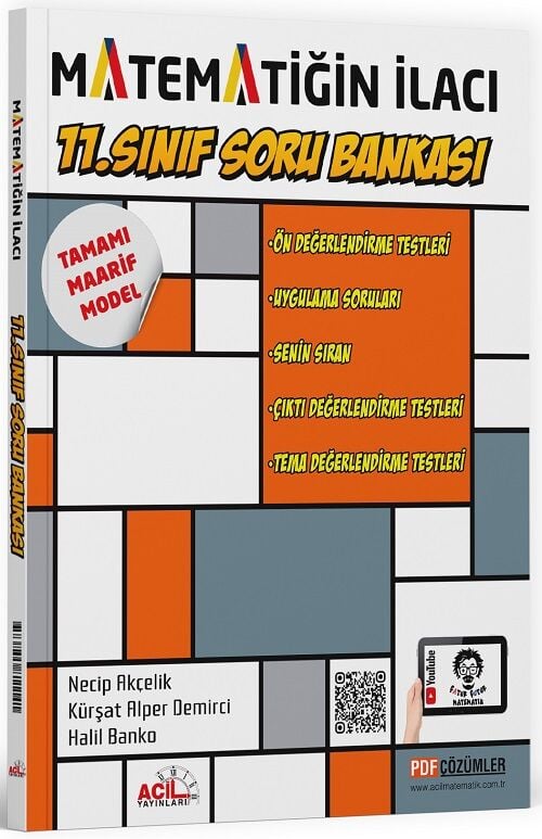 Acil 11. Sınıf Matematiğin İlacı Maarif Model Soru Bankası Çözümlü Acil Yayınları