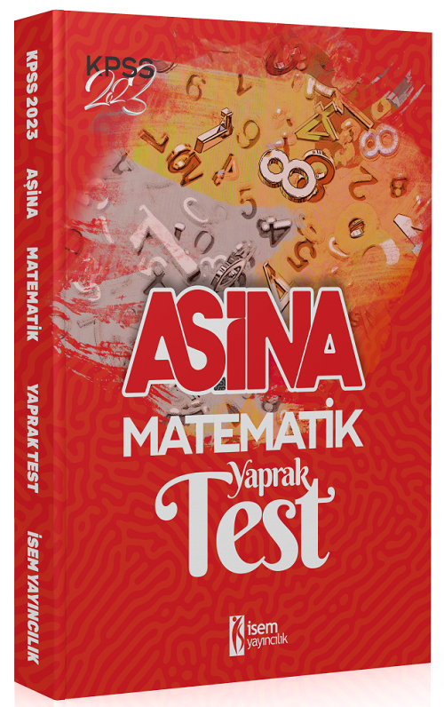 SÜPER FİYAT - İsem 2023 KPSS Matematik Aşina Yaprak Test İsem Yayınları