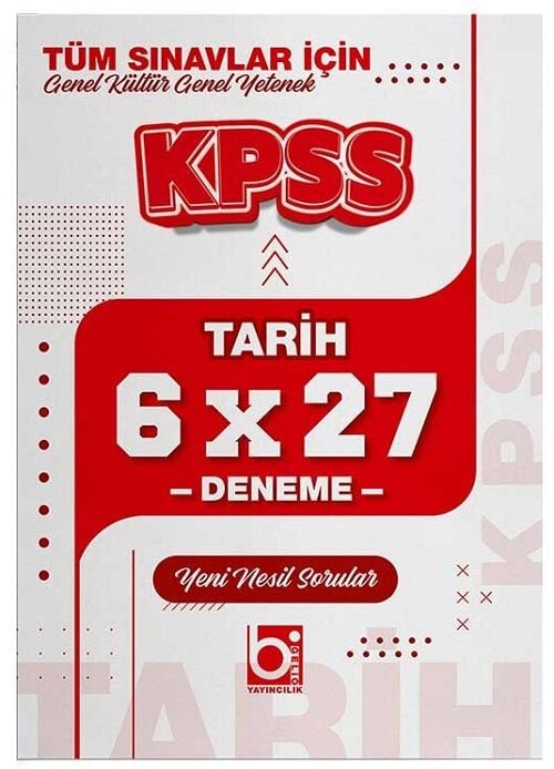 Bigelio KPSS Tarih 6x27 Deneme Bigelio Yayıncılık
