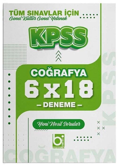 Bigelio KPSS Coğrafya 6x18 Deneme Bigelio Yayıncılık