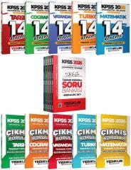 Yediiklim 2026 KPSS Lise Ortaöğretim Ön Lisans Modüler Soru Bankası + 70 Deneme + Çımış Sorular 11 li Set Set Yediiklim Yayınları