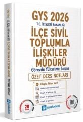 GYS Akademi 2026 GYS İçişleri Bakanlığı İlçe Sivil Toplumla İlişkiler Müdürü Özet Ders Notları Görevde Yükselme GYS Akademi