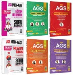 YENİ AGS - Yediiklim + İndeks 2026 MEB-AGS Eğitim Bilimleri + Mevzuat Soru Bankası 6 lı Set Yediiklim + İndeks Akademi Yayınları