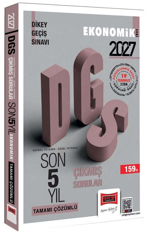Yargı 2027 DGS Çıkmış Sorular Son 5 Yıl Çözümlü Ekonomik Seri Yargı Yayınları
