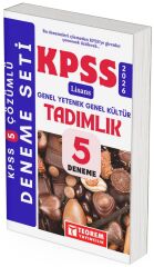 Teorem 2026 KPSS Lisans Genel Yetenek Genel Kültür Tadımlık 5 Deneme Çözümlü Teorem Yayıncılık