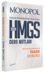Monopol 2026 HMGS İdare Hukuku Ders Notları Monopol Yayınları