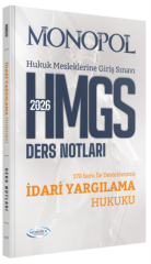 Monopol 2026 HMGS İdari Yargılama Hukuku Ders Notları Monopol Yayınları