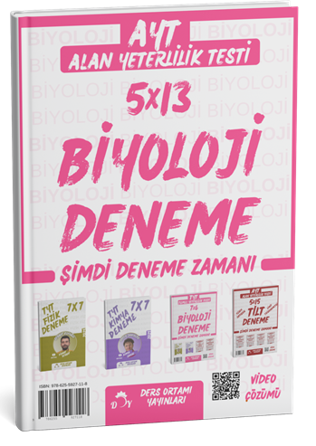 Ders Ortamı YKS AYT Biyoloji 5x13 Deneme Çözümlü Ders Ortamı Yayınları