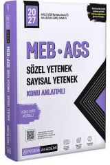 Pegem 2027 MEB-AGS Sözel Sayısal Konu Anlatımlı Pegem Akademi Yayınları