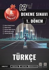 Nartest 8. Sınıf Türkçe 1. Dönem Mod 12 Deneme Nartest Yayınları