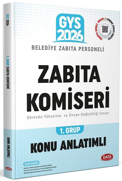 Data 2026 GYS Belediye Zabıta Personeli Zabıta Komiseri 1. Grup Konu Anlatımlı Görevde Yükselme Data Yayınları