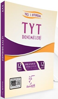Karekök YKS TYT 12 Deneme Çözümlü Karekök Yayınları