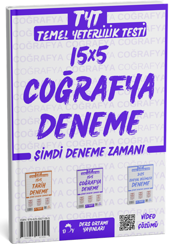 Ders Ortamı YKS TYT Coğrafya 15x5 Deneme Çözümlü Ders Ortamı Yayınları