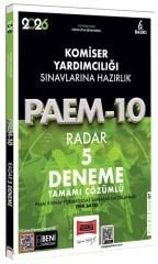 Yargı 2026 Komiser Yardımcılığı PAEM-10 Radar 5 Deneme Çözümlü Yargı Yayınları