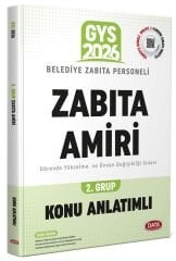 Data 2026 GYS Belediye Zabıta Personeli Zabıta Amiri 2. Grup Konu Anlatımlı Görevde Yükselme Data Yayınları