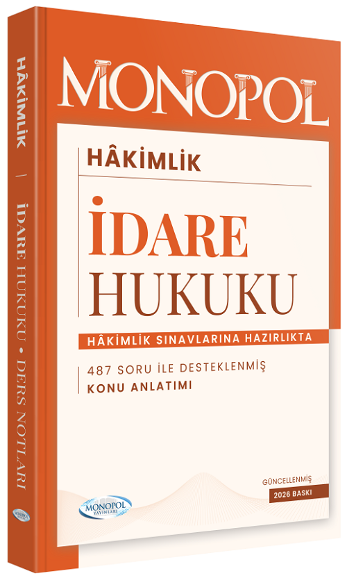 Monopol 2026 Hakimlik İdare Hukuku Konu Anlatımı Monopol Yayınları