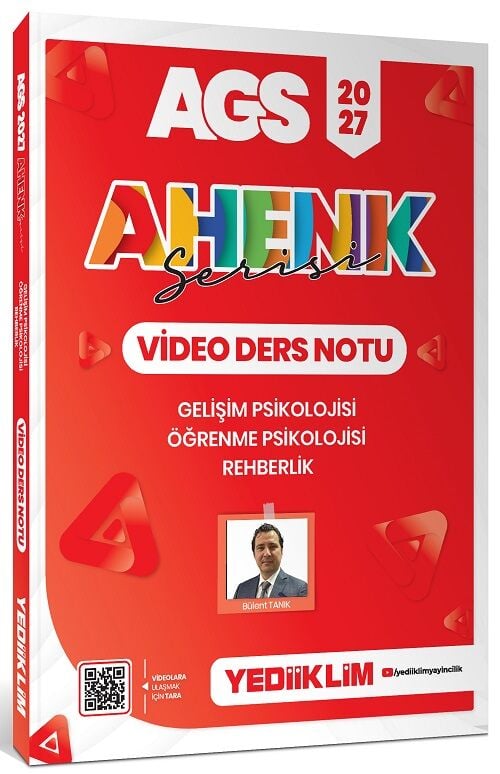 Yediiklim 2027 MEB-AGS Eğitim Bilimleri Gelişim, Öğrenme Psikolojisi, Rehberlik Video Ders Notu Ahenk Serisi - Bülent Tanık Yediiklim Yayınları