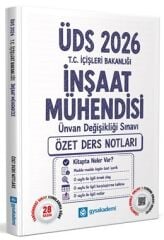 GYS Akademi 2026 GYS ÜDS İçişleri Bakanlığı İnşaat Mühendisi Özet Ders Notları Görevde Yükselme Ünvan Değişikliği GYS Akademi