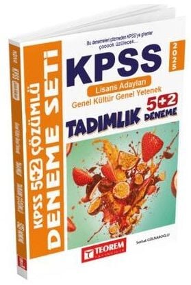 Teorem 2025 KPSS Genel Yetenek Genel Kültür Lisans Tadımlık 5+2 Deneme Çözümlü Teorem Yayıncılık