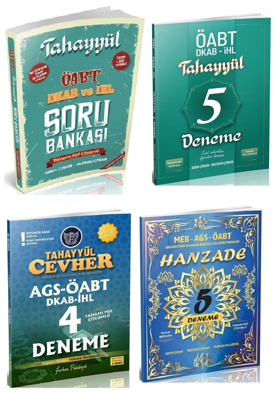Tahayyül ÖABT Din Kültürü ve Ahlak Bilgisi + Soru Bankası + 14 Deneme 4 lü Set - Mustafa Çoban, Adem Çoban Tahayyül Yayınları