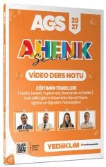 Yediiklim 2027 MEB-AGS Eğitimin Temelleri Video Ders Notu Ahenk Serisi - Bülent Tanık, Can Köni Yediiklim Yayınları