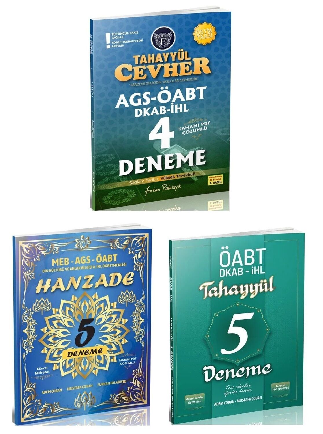 Tahayyül ÖABT Din Kültürü ve Ahlak Bilgisi 5+5+4 Deneme 3 lü Set - Mustafa Çoban, Adem Çoban Tahayyül Yayınları