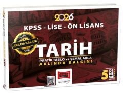 Yargı 2026 KPSS Lise Ön Lisans Tarih Akılda Kalan Pratik Tablo ve Şemalarla Yargı Yayınları