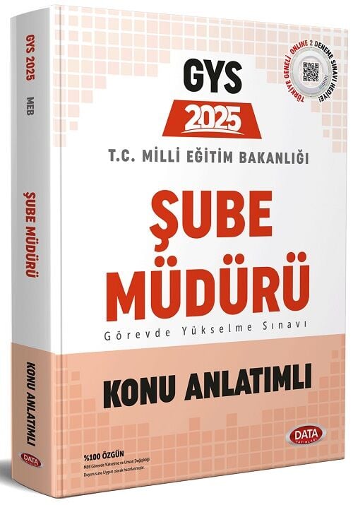 Data 2025 GYS MEB Şube Müdürlüğü Konu Anlatımlı Görevde Yükselme Data Yayınları