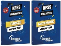 Doktrin KPSS Türkçe+Matematik Yaprak Test 2 li Set Doktrin Yayınları