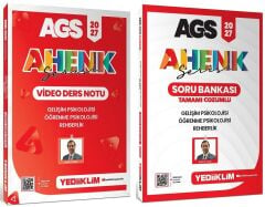 Yediiklim 2027 MEB-AGS Eğitim Bilimleri Gelişim, Öğrenme Psikolojisi, Rehberlik Video Ders Notu + Soru Bankası 2 li Set Ahenk Serisi - Bülent Tanık Yediiklim Yayınları