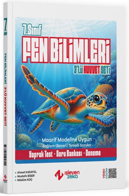 İşleyen Zeka 7. Sınıf Fen Bilimleri Maarif Modeli 3 lü Kuvvet Seti İşleyen Zeka Yayınları