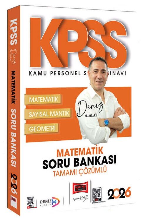 Yargı 2026 KPSS Matematik Soru Bankası Çözümlü - Deniz Atalay Yargı Yayınları